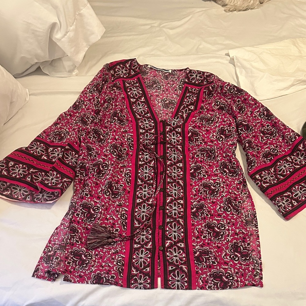 Veronica Beard tunic or coverup top sz 10-12 med